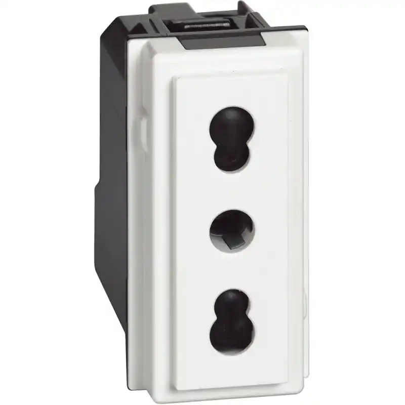 bticino living now presa bipasso 2p + t 10a 16a 250vac colore bianco bticino kw4180 Di Tendenza