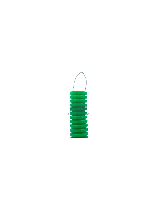 Economico Tubo corrugato flessibile verde tirafilo 20d pvc 100 metri elettrocanali