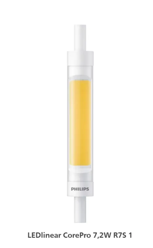 Bestseller Lampadina LED lineare R7S 118mm 7.2W luce neutra Philips PHIR7S60840G2