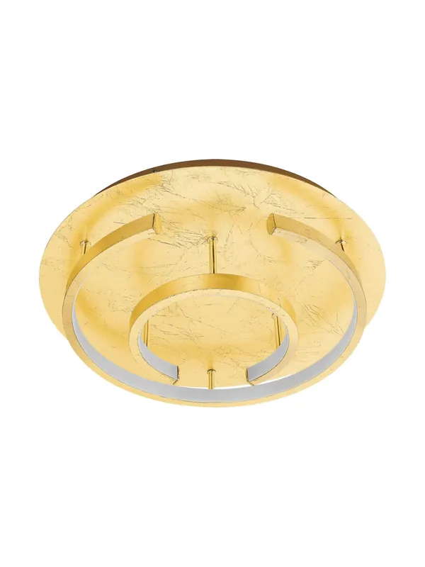 Plafoniera moderna a led foglia oro d.38cm GL0554 Professionale