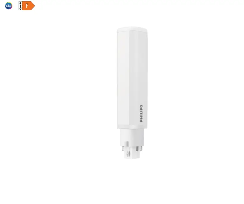Lampadina LED PLC 6.5W 830 G24q2 Philips PLCLED4P18830G2 bianca 128mm Nuova Collezione