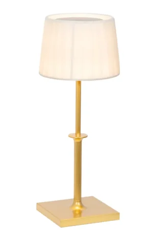 Lampada da Tavolo Zafferano Poldina Classic LED Oro Ricaricabile con Luce Calda Regolabile - LD1230O3 Promozione