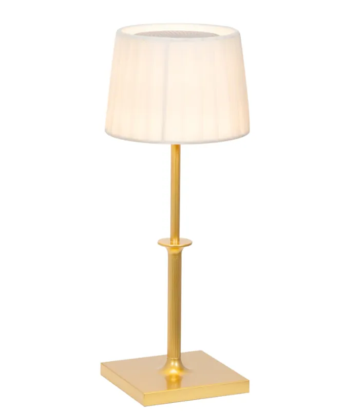 Lampada da Tavolo Zafferano Poldina Classic LED Oro Ricaricabile con Luce Calda Regolabile - LD1230O3 Promozione
