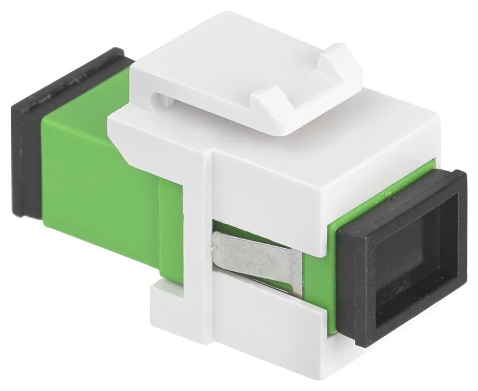 Bussola Keystone Vimar per Fibra Ottica Monomodale 9/125 µm SC/APC - 03100.KSC Nuova Collezione