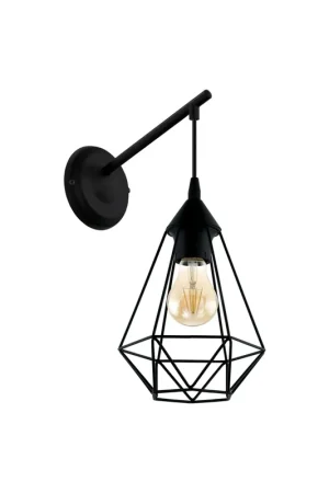 A Buon Prezzo Applique moderno vintage design nero 1 luce GL0498
