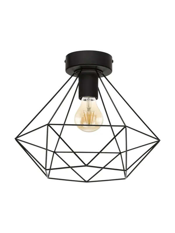 Prezzo Ridotto Plafoniera moderna vintage design nero 1 luce GL0499