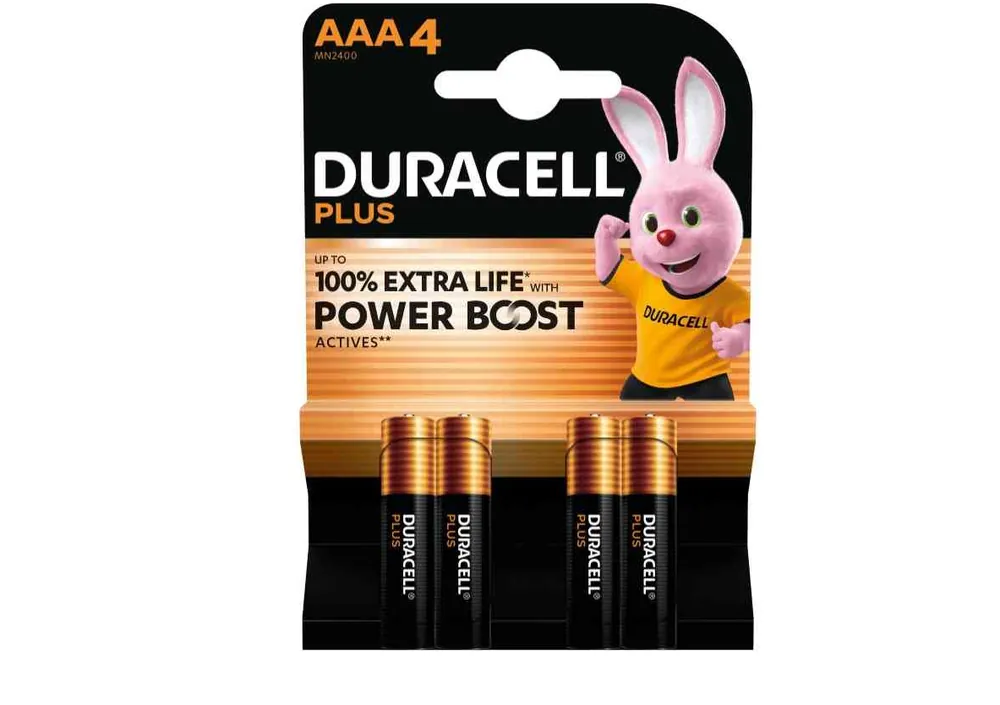 Professionale Batterie alcaline AAA mini stilo 1,5V Duracell MN2400POWER lunga durata