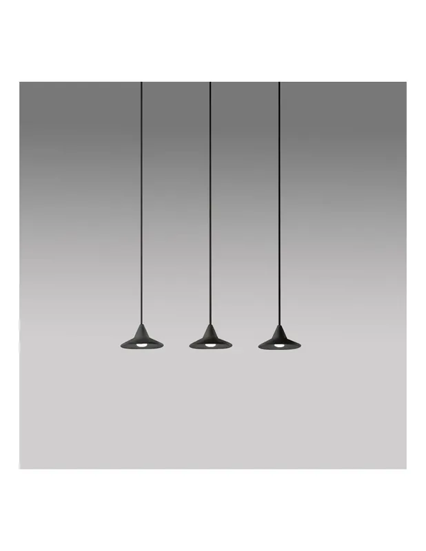 Gea Luce Helena S/3 Nero lampada a sospensione Di Tendenza