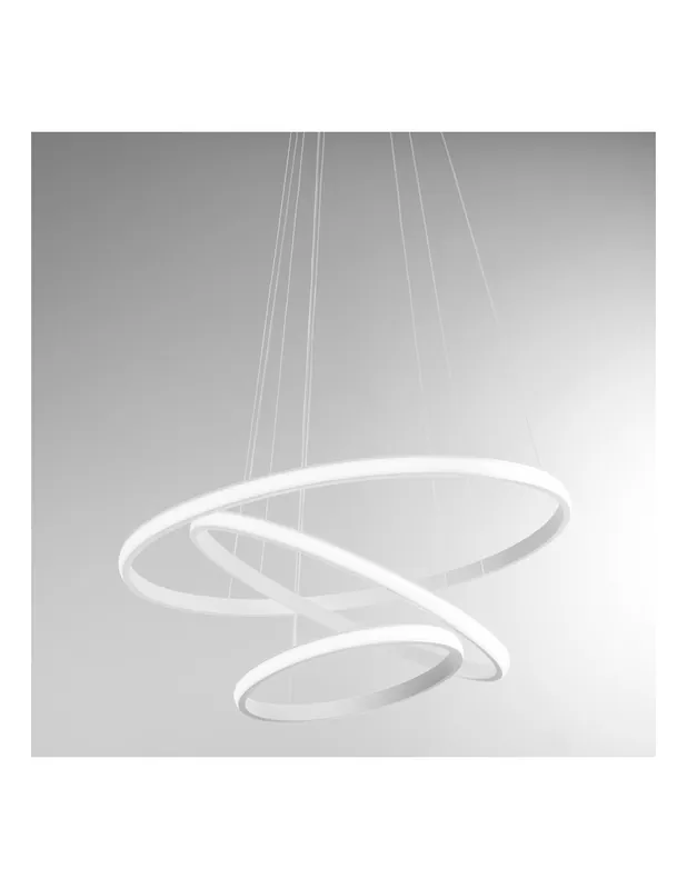 Gea Luce Iole S/3 Bianco lampadario cucina molto luminoso 3000lm Soddisfatti O Rimborsati