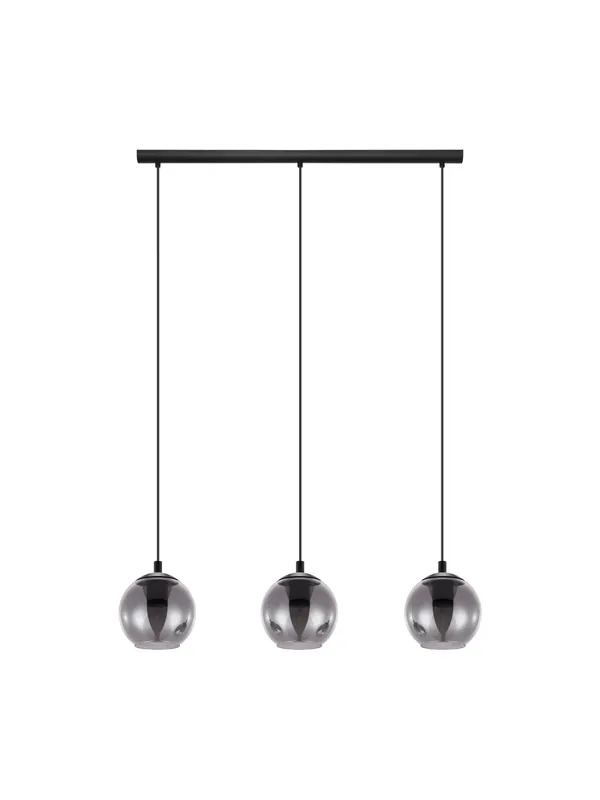 Lampadario moderno design fumè 3 luci GL0586 Solo Oggi