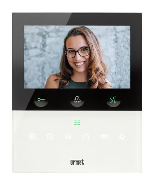 Videocitofono Wi-Fi vivavoce 5 pollici bianco Urmet 1760/16U moderno A Buon Prezzo