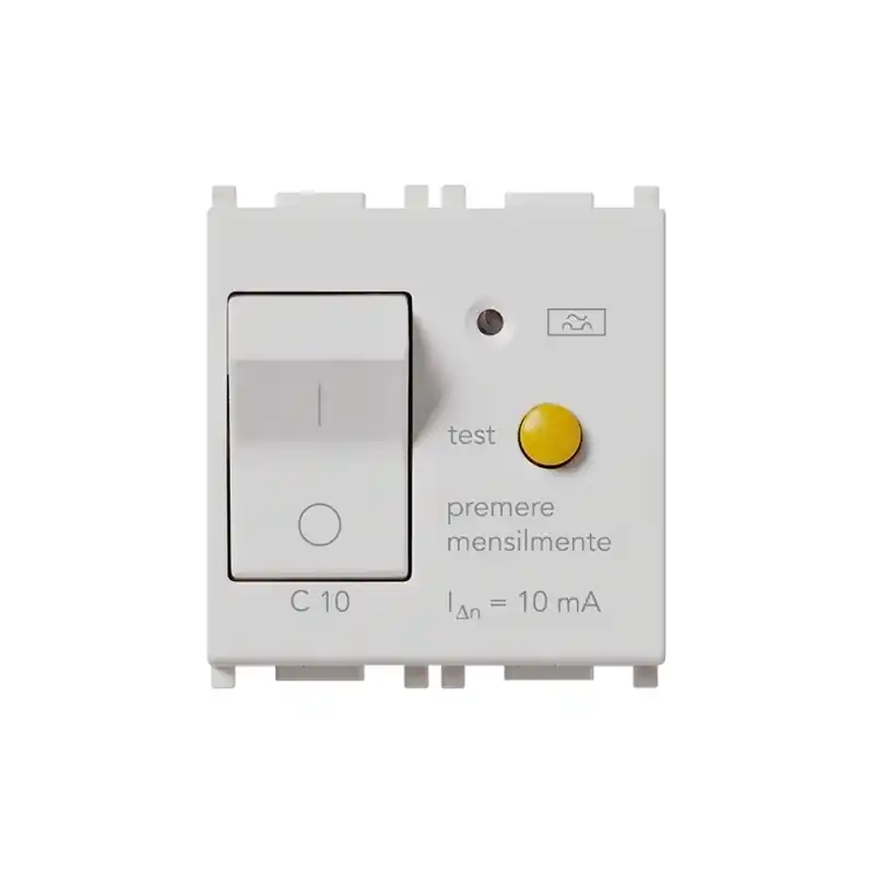 Scelto Dai Clienti vimar plana interruttore magneto termico differenziale 1p+n c10 10ma bianco vimar 14411.10