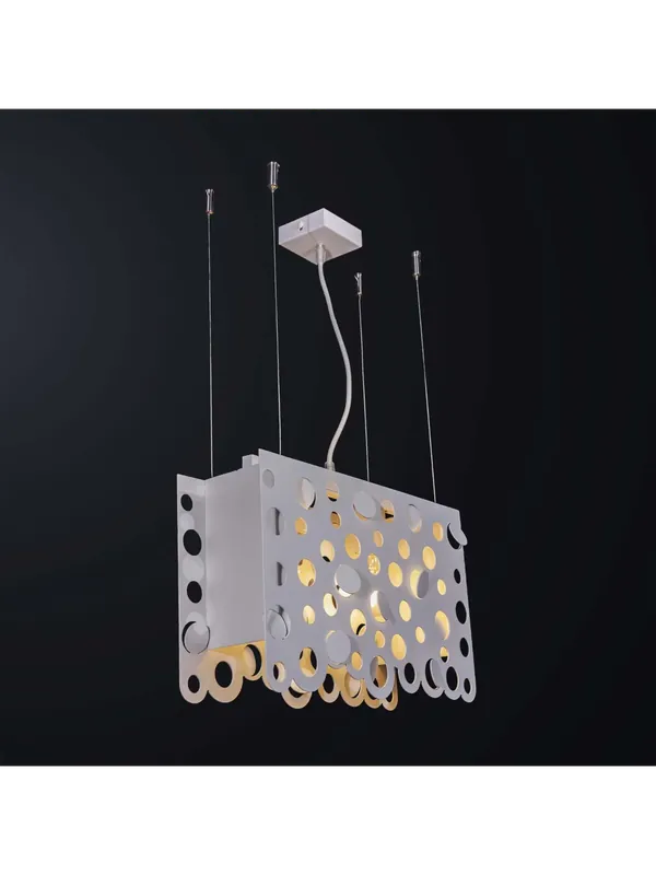 Super Prezzo Lampadario moderno metallo laser bianco 2 luci BGA 3099-s40