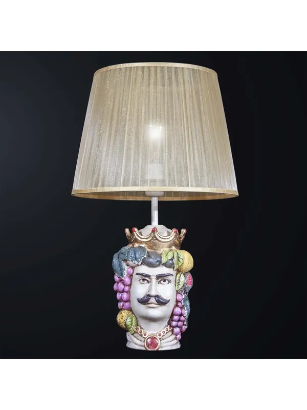 Compra Oggi Stesso Lume lampada grande testa di moro uomo 1 luce BGA 3094-lm