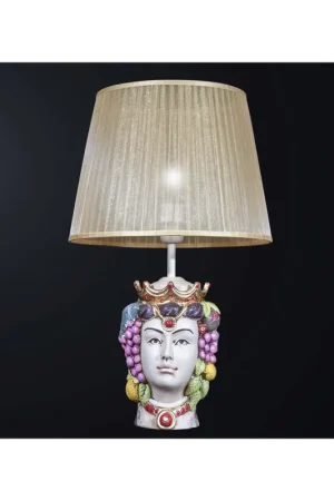 A Buon Prezzo Lume lampada grande testa di moro donna 1 luce BGA 3094-lm
