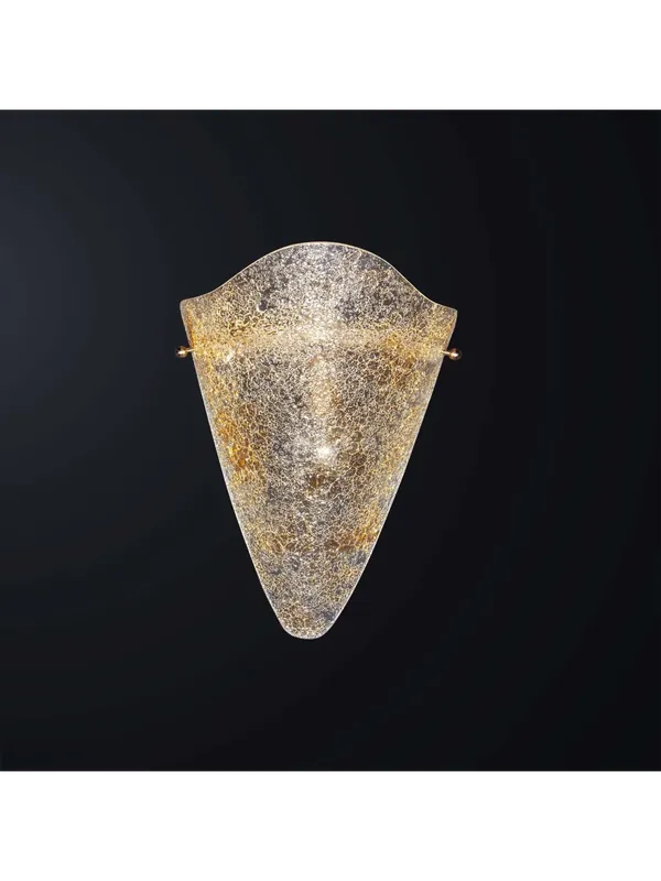 Applique classico vetrofusione oro 1 luce BGA 3085-a Offerta Speciale