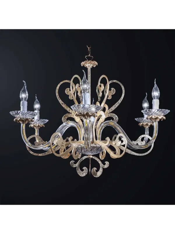 Bestseller Lampadario classico cristallo design swarovsky 6 luci BGA 3084-6