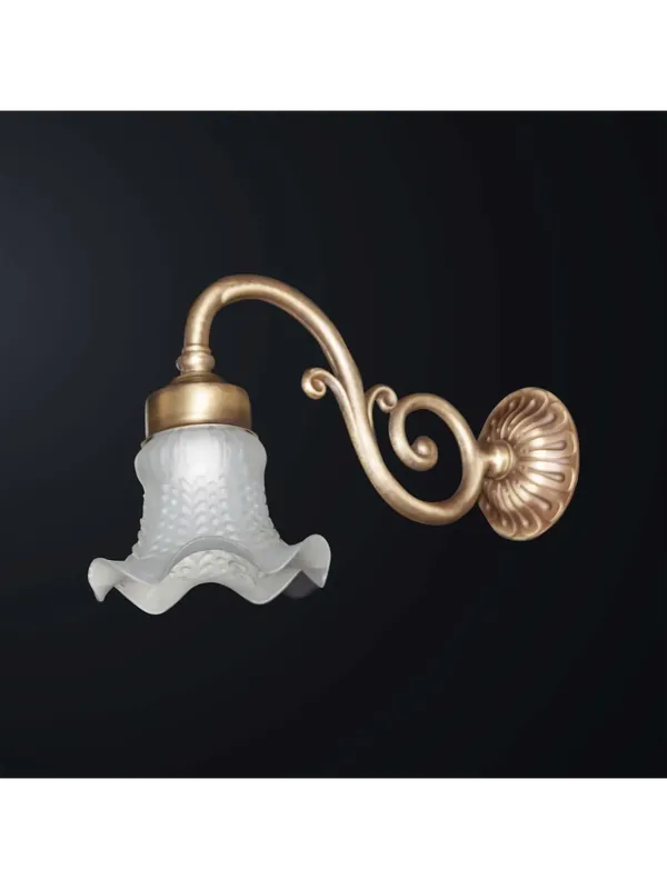 Applique classico antico in ottone 1 luce BGA 3083-a1 Offerta Speciale
