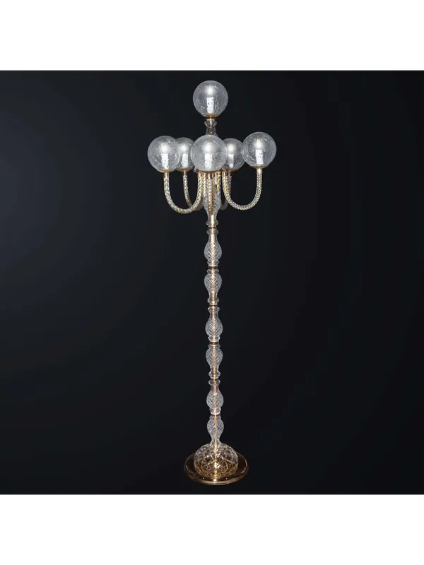 Spedizione Espresso Piantana classica in cristallo design swarovsky 6 luci BGA 3082-pt6