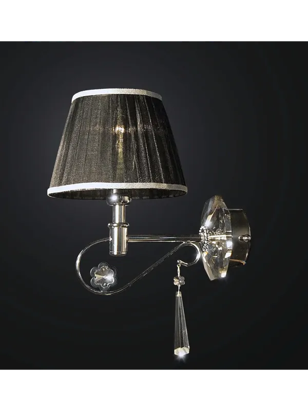 Compra Oggi Stesso Applique moderno cromato cristallo design swarovsky 1 luce BGA 1788-a1