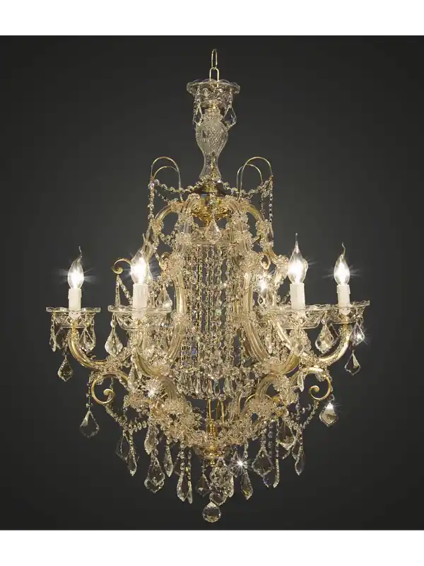 Lampadario classico cristallo oro design swarovsky 5 luci BGA 1669-6 Affare