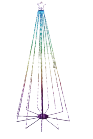 Albero Natale LED RGB 240cm Giocoplast 14125033 luminoso esterno Sconto