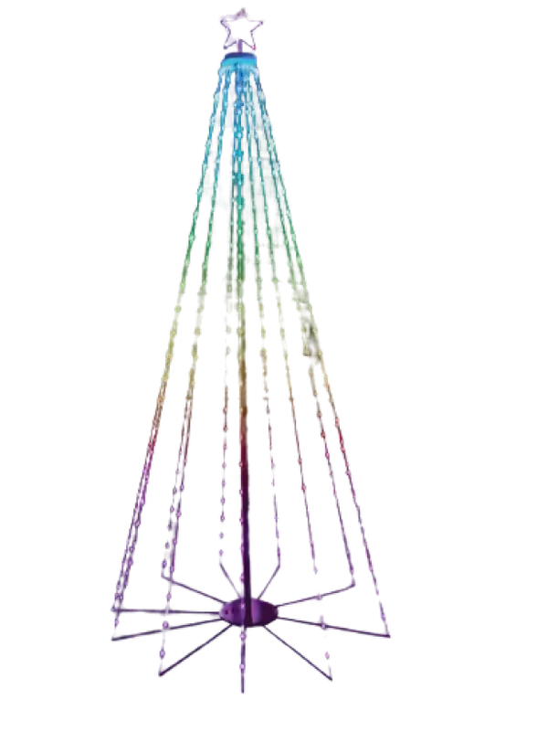 Albero Natale LED RGB 240cm Giocoplast 14125033 luminoso esterno Sconto