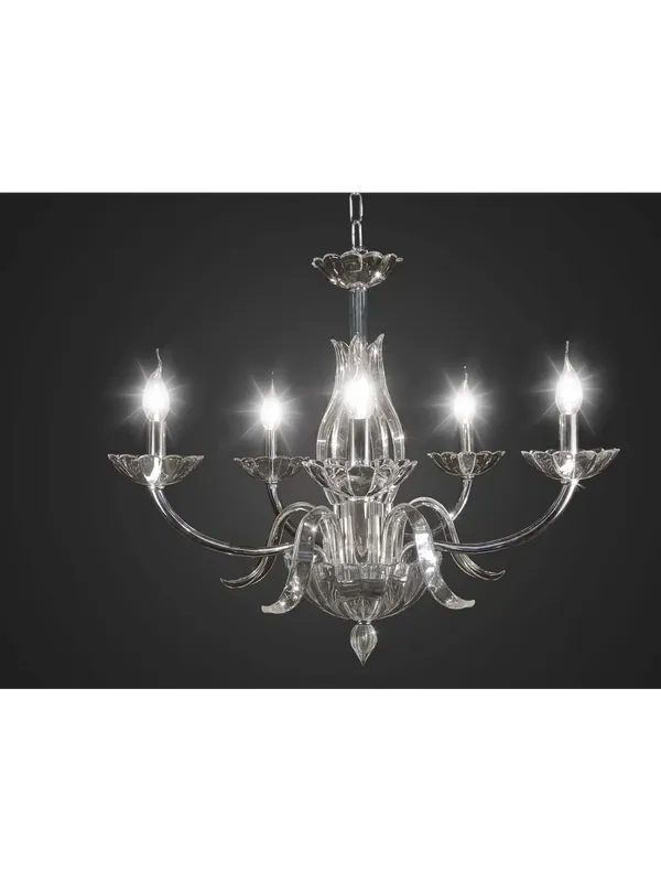 Di Tendenza Lampadario in cristallo moderno design swarovsky 5 luci BGA 1691-5