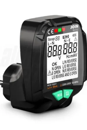 Acquista Ora Tester prese elettriche LCD RCD Alpha Elettronica - 98-852