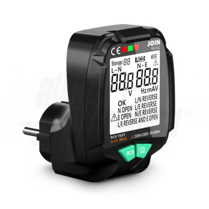 Acquista Ora Tester prese elettriche LCD RCD Alpha Elettronica - 98-852