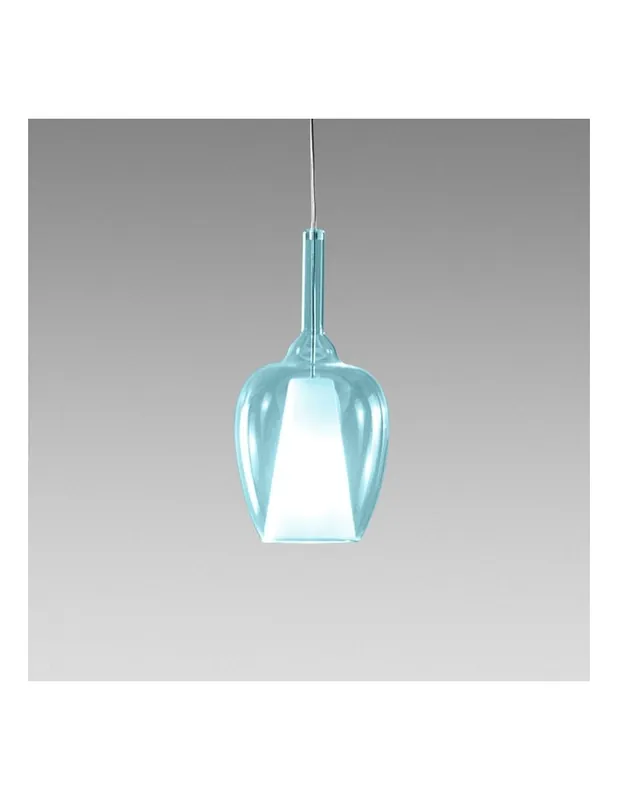 Gea Luce Ofelia S/10 Blu-Trasparente lampada a sospensione Must-Have
