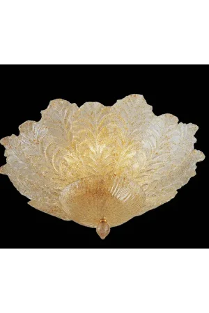 Subito Disponibile Plafoniera murano di venezia ambra 6 luci made in italy 7173 pl12