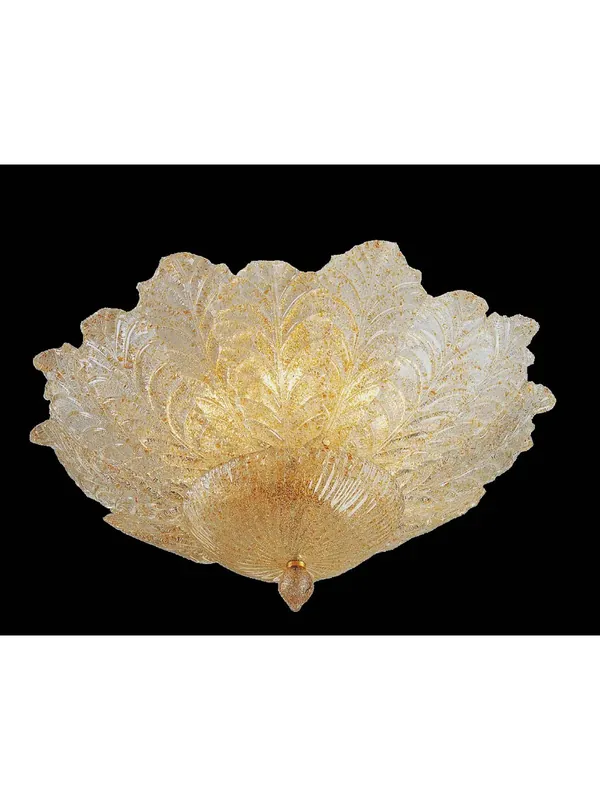 Subito Disponibile Plafoniera murano di venezia ambra 6 luci made in italy 7173 pl12