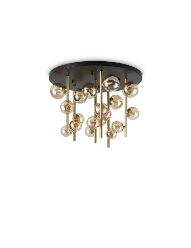 Ideal Lux Perlage PL18 lampada da soffitto design classico ambra Compra Adesso