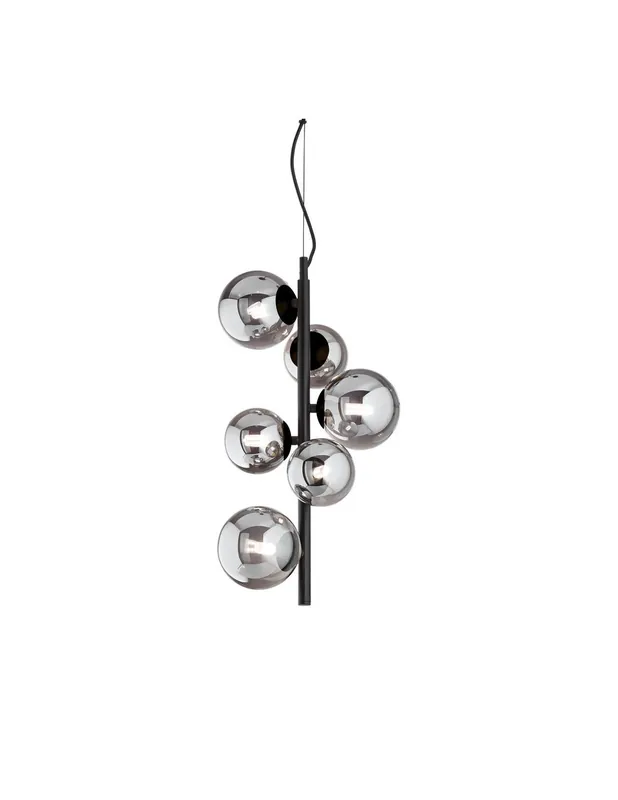 Promozione Ideal Lux Perlage SP6 lampadario sospensione per salotto - Fumè