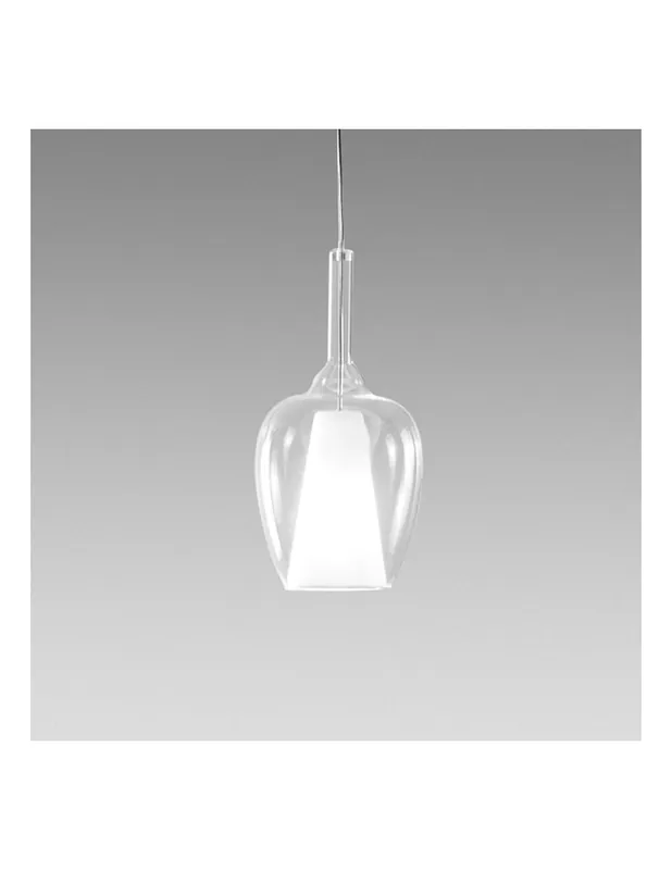 Gea Luce Ofelia S/10 Trasparente lampada a sospensione Spedito Oggi
