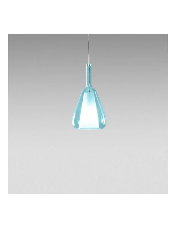 Compra Oggi Stesso Gea Luce Ofelia S/11 Mini Blu-Trasparente lampada a sospensione