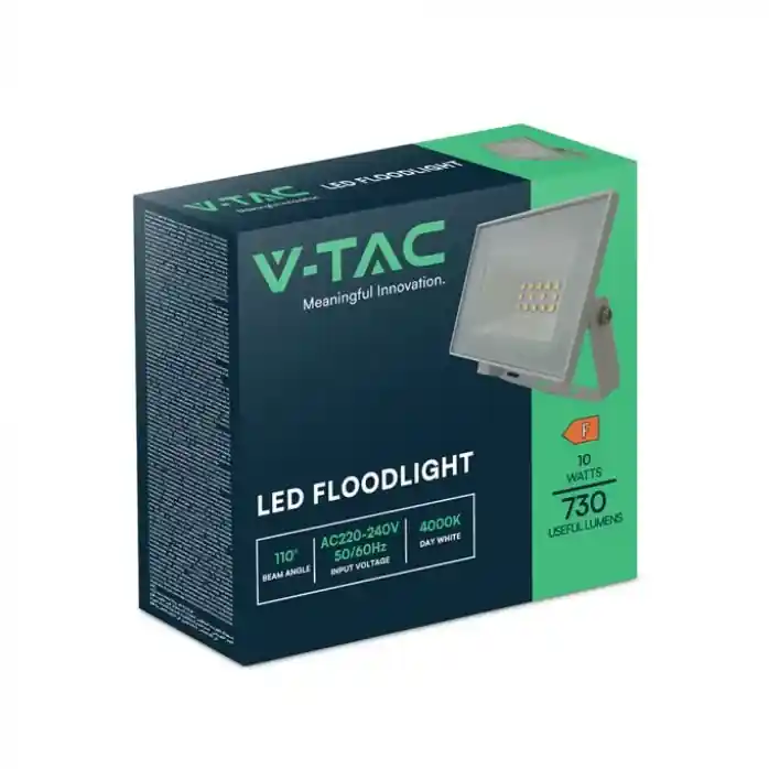 Acquista Ora V-TAC Faro LED 10W Slim E-Series 6500K IP65 con Driver Integrato – 23973