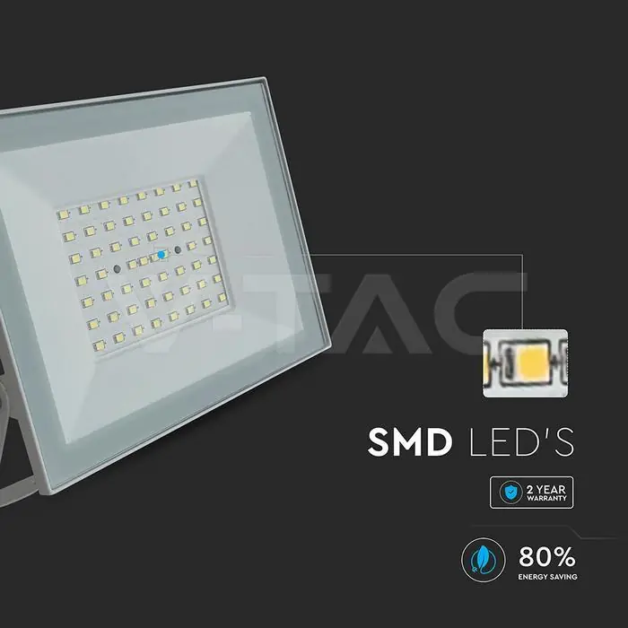 Più Venduto Proiettore LED SMD 50W 4000K IP65 V-TAC - 23987