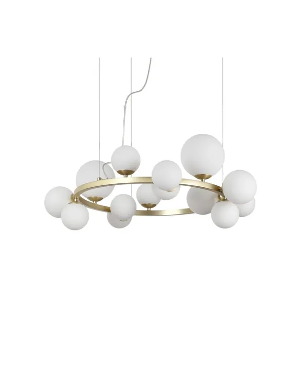 Prezzo Basso Ideal Lux Perlage SP14 lampadario soggiorno - Bianco
