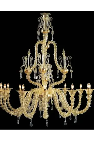 Soddisfatti O Rimborsati Lampadario murano di venezia oro 24k 12 luci made in italy 7416 12