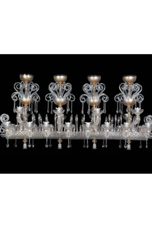 Ultima Occasione Lampadario murano di venezia 24 luci made in italy 8093 16+8