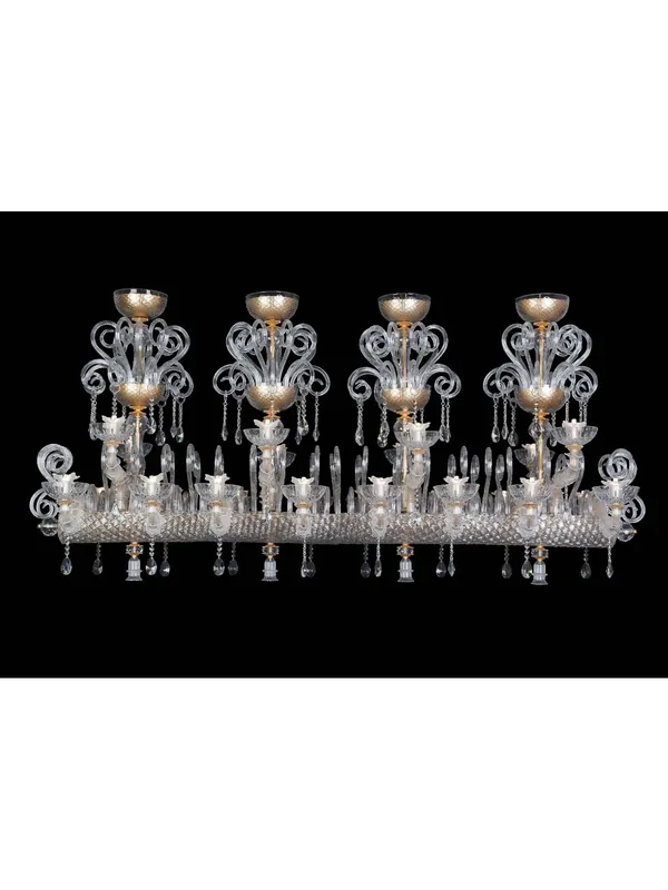 Ultima Occasione Lampadario murano di venezia 24 luci made in italy 8093 16+8