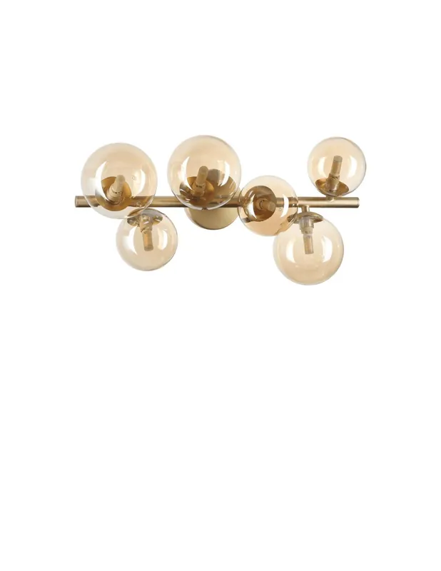 Scelto Dai Clienti Ideal Lux Perlage PL6 plafoniera design classico - Ambra