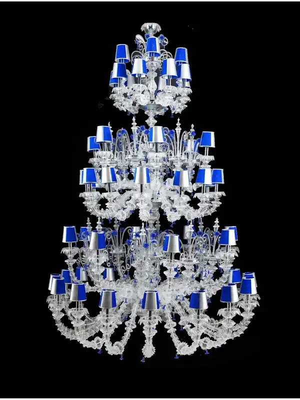 Lampadario murano di venezia 54 luci made in italy 8047p 16+8+12+6+8+4 Compra Adesso