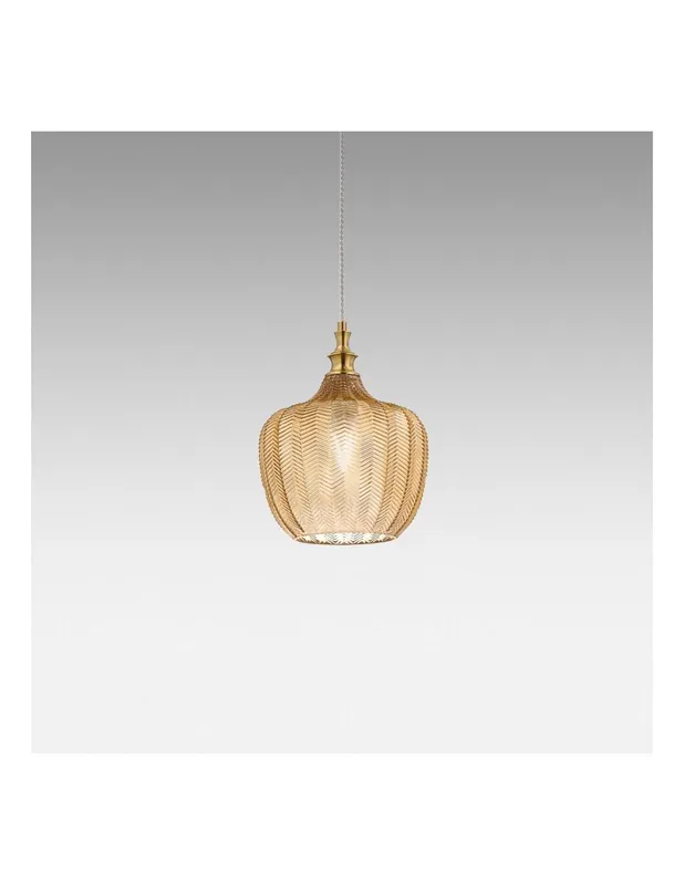 Gea Luce Cleofe S/10 Ambra lampada a sospensione Ultimissimo Modello