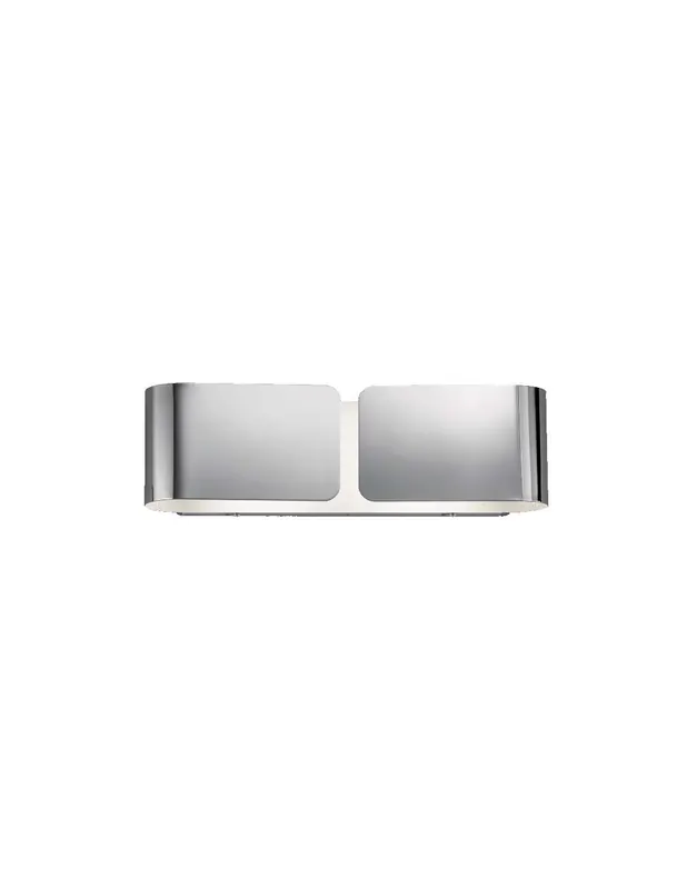 Prezzo Di Fabbrica Ideal Lux Clip AP2 Small applique moderna in metallo E27 60W - Cromo
