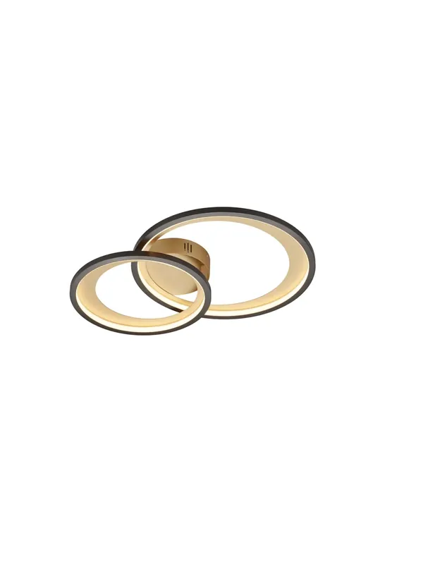 Più Venduto Plafoniera moderna a led design nero oro TR122