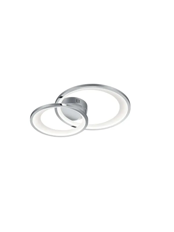 Plafoniera moderna a led design cromo TR123 Pagamento Sicuro