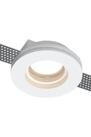 Faretto incasso tondo gesso diametro 100 mm GLI ELETTRICI IO59630 bianco Solo Oggi
